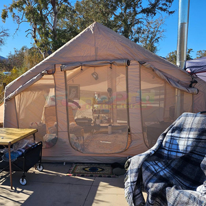 เต๊นท์เป่าลมสำหรับตั้งแคมป์แบบพกพาเต็นท์ผ้าพีวีซีหรูหรากันน้ำแบบพกพา - Product Image 4