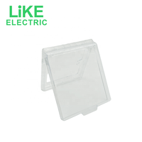 LIKE fashion Type 86 Accessoires pour interrupteurs muraux Splash Box Plastic Socket Panel Waterproof Box Transparent Switch Cover