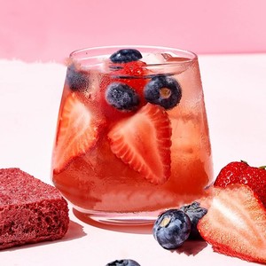Cubos de Té de Frutas Liofilizadas Nutritivos: Arándanos, Rosa, Hibisco, Fresa, Guayaba - Para Bebidas Frías/Calientes - Product Image 4