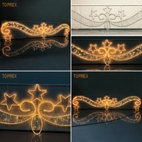 Lumières de Noël LED 2D TOPREX pour l'extérieur, IP65, motif fantaisie 2D pour l'éclairage paysager, alimentation secteur AC
