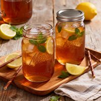 Bocal Mason en verre transparent de 32 oz à large ouverture avec logo personnalisé en relief et fermeture métallique