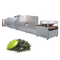 Four de cuisson industriel pour terrasse Tunnel de séchage automatique de feuilles d'herbes chinoises Équipement de machine de séchage à micro-ondes Acier inoxydable Haut
