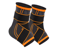 Protection de cheville sportive pour la course et le basketball – Soutien respirant en Spandex 3D et nylon tricoté – Ceinture de compression à crochets