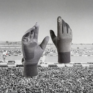 Guantes de Ciclismo Unisex RIDERACE de Poliéster y Cuero, Resistentes al Viento y al Agua, con Pantalla Táctil, Dedos Completos, para Bicicleta de Montaña, Invierno, Térmicos - Product Image 3