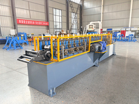 Machine automatique de fabrication de portes à volets en fibre, moteur contrôlé par PLC, roulement, ligne de production de portes de garage, formage à froid