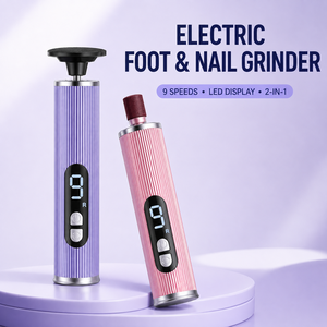Electric Foot and Nail Grinder Long Handle Foot Rasp 9 Speeds LED Display 2 in 1 Pedicure <b>Callus</b> <b>Remover</b> Portable Grooming <b>Tool</b> - Product Image 1