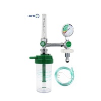 Tout nouveau LOVTEC G5/8 inhalateur d'oxygène médical régulateur de bouteille d'oxygène vertical régulateur de gaz de nez de taureau avec canule