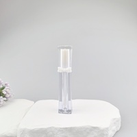 Tube de brillant à lèvres vide 3ml personnalisé or rose avec nœud, pour correcteur, rouge à lèvres liquide, huile à lèvres, contenant DIY, emballage cosmétique avec pinceau