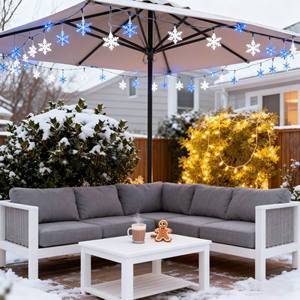 Pırıltı kar tanesi ışıkları açık <span class=keywords><strong>LED</strong></span> dize ışıkları <span class=keywords><strong>Led</strong></span> ışık pili işletilen yatak odası veranda bahçe parti yılbaşı dekoru - Product Image 2