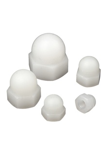 Bevestigingsmiddelen Moeren Nieuwe Nylon Acorn <span class=keywords><strong>Dome</strong></span> Moeren Groothandel Witte/Zwarte Kunststof Zeskantbout Beschermkap Halfronde Moeren - Product Image 3