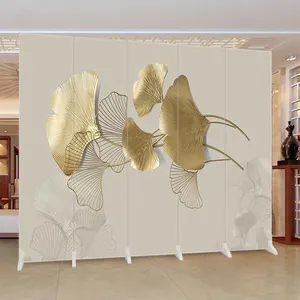 Divisor de tela plegable de madera para sala de estar, divisor de tela de belleza popular, 2022