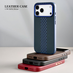 Tam Giác Khảm Sọc Da Di Động Trường Hợp Đối Với iPhone 12 13 14 15 16 17 Pro Max Điện Thoại Bìa Đối Với <span class=keywords><strong>Samsung</strong></span> S22 S23 S24 S25 Siêu - Product Image 5