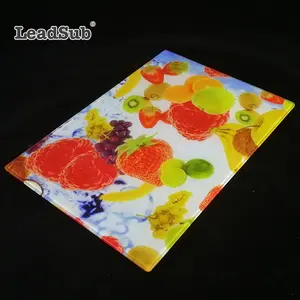 Tahan Suhu Tinggi Kaca Tempered Cutting Board Ant-Ibacterial Custom Glass Cutting Board