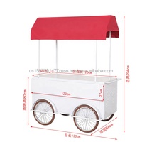 Chariot de vente ambulante multifonctionnel pour événements commerciaux, stand de salon professionnel mobile, chariot de restauration rapide, petit magasin individuel