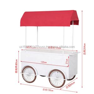 Chariot de vente ambulante multifonctionnel pour événements commerciaux, stand de salon professionnel mobile, chariot de restauration rapide, petit magasin individuel - Product Image 6