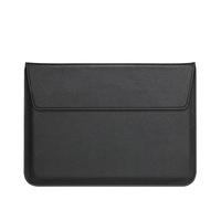 Housse pour ordinateur portable 15 pouces en cuir lisse avec logo personnalisé Housse pour ordinateur portable à rabat pour 11 "13" pouces Mackbook