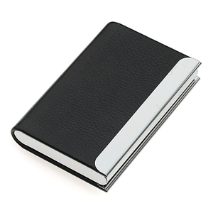 Personalisierter Kreditkartenhalter aus PU-Leder Metall-Kartenhalter Visitenkartenetui - Product Image 5