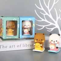 2025 plus récent Bubu Dudu Panda ours jouet mignon Kawaii ours ornement pour décoration de bureau résine et PVC figurine à collectionner jouets