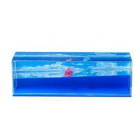 OEM et ODM 20 cm Acrylique Cube Flotteur d'Eau Flotteur à Bulles d'Huile Presse-Papiers Liquide Globe d'Eau