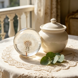 Customized Dandelion Resin Paperweight for Thanksgiving Halloween Valentine's Day Christmas Gifts-Fashion Hand Modeled - Product Image 5