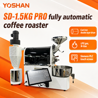 Tostador de Café Eléctrico Yoshan de 1 kg y 1.5 kg con Temperatura Ajustable, Máquina de Tostado de Granos de Café con Aire Caliente y Pantalla LED