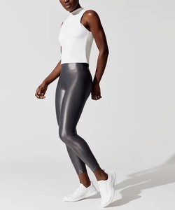 Ad alte prestazioni Yoga liquido lucido Fitness Push up collant <span class=keywords><strong>Leggings</strong></span> in pelle da donna - Product Image 5