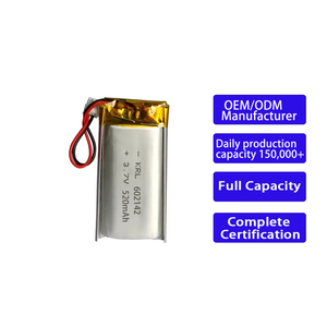 KRL Fabrikant 602142 520mAh Pouch Polymer Lithium Ion KC Gecertificeerd voor Accu Boormachines - Product Image 1