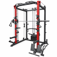 Rack de musculation multifonctionnel avec crossover par câble et machine Smith, équipement de force pour salle de sport à domicile et centre de fitness commercial
