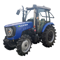 Tractor Agrícola de Servicio Pesado de 90 hp con Ruedas Zlin, Cabina con Aire Acondicionado, 4x4, Mini Tractor Agrícola con Motor EPA
