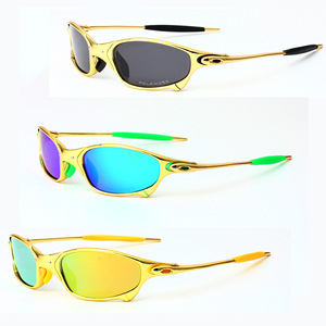 <span class=keywords><strong>Gafas</strong></span> de Sol de Alta Calidad con Marco de Aleación Metálica Dorada Brillante, <span class=keywords><strong>Gafas</strong></span> de Sol Vintage para Hombre, Protección UV 400, Polarizadas, para Conducir - Product Image 1