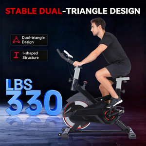 Bicicletas de <span class=keywords><strong>Spinning</strong></span> para Gimnasio, Entrenamiento Deportivo, Ciclismo en Interiores, <span class=keywords><strong>Bicicleta</strong></span> de <span class=keywords><strong>Spinning</strong></span> de Acero para Uso Doméstico y Comercial con Pantalla - Product Image 4