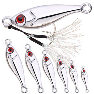7G-60G uzun döküm yem tatlısu tuzlu su kurşun yem balıkçılık alabalık Lures Metal Jig kanca ile - Product Image 1