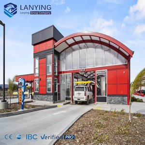 Bâtiment de lavage de voitures préfabriqué en acier, <span class=keywords><strong>Baie</strong></span> de lavage de voitures en acier, Showroom de voitures 4S préfabriqué en acier avec panneaux isolants - Product Image 3
