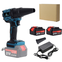 Souffleur de feuilles électrique sans fil Turbo 21v vitesse réglable 800W batterie au Lithium Air Duster Portable pour le nettoyage de voiture industriel