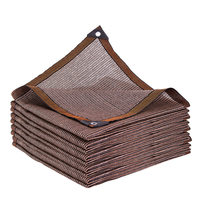 75gsm auvent extérieur café pare-soleil filet jardin pare-soleil filet serre ombre couverture HDPE Pergola ombrage voile