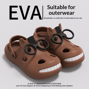 Funny Horse Pattern Couple <b>Clogs</b>, EVA Non-slip Wear-resistant Sandals, Outdoor Beach <b>Slippers</b> for Summer Men Women - Product Image 6