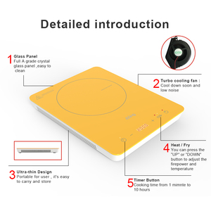 Fornello a <span class=keywords><strong>induzione</strong></span> con piastra riscaldante a <span class=keywords><strong>induzione</strong></span> con <span class=keywords><strong>piano</strong></span> cottura elettrico dal design ultrasottile di <span class=keywords><strong>migliore</strong></span> qualità da 2000W - Product Image 4