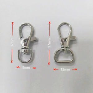 Fischmaul-Metallschnalle in Hellgold-Nickel-Gun-Finish für Handtaschenriemen, Taschenverschluss, Kleidungsgürtel, DIY-Ersatz-Metallschnalle - Product Image 6