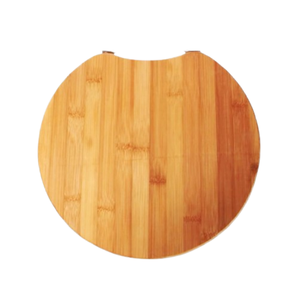 Tabla de Cortar Redonda de Bambú Desechable Más Vendida, 1.5 cm de Grosor, con Asa de Metal, Ecológica, Higiénica para Cocina - Product Image 1