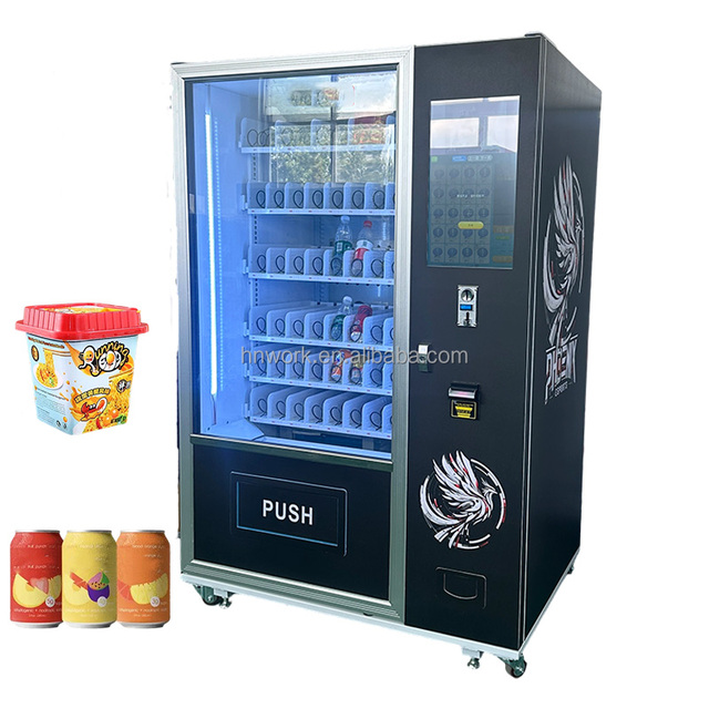 WIFI-4G Dual Module Snack and Beverage Vending Machine, Reverse Osmosis Water Vending Machine