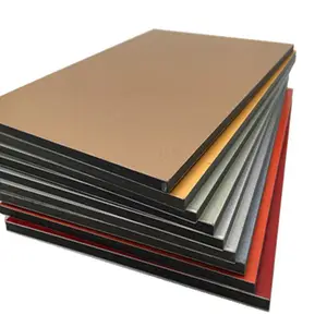 Ücretsiz örnek 4mm alüminyum kompozit Panel alucobond duvar Cldding yapı panoları dış ACP