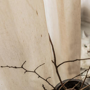 Cortinas de gasa transparente de gasa con ojal superior semitransparente con sensación de lino <span class=keywords><strong>mostaza</strong></span> para el dormitorio de la sala de estar - Product Image 3