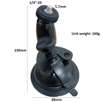 88mm TPU ventouse bus voiture taxi camion support de téléphone fixation rotatif support de tablette 17mm base de montage à bille