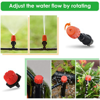Système d'arrosage disquette 5ft 10ft 20ft 30ft 50ft dispositif d'arrosage de tuyau d'arrosage arroseur de jardin en plastique