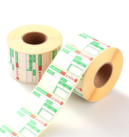 Rouleau d'étiquettes adhésives en papier pour codes-barres 40x46mm 40x30mm, impression thermique directe, autocollant professionnel personnalisé avec couleur sur mesure