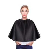 Fournitures de design de mode, Cape de coiffure courte, Tablier résistant à l'eau en polyester pour salon de beauté et barbier, Marque OEM