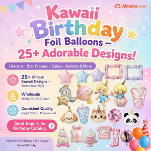 NUEVOS Globos de Aluminio con Forma de Pastel, Luna, Estrella y Unicornio para Fiestas de Cumpleaños Infantiles, Pedido al por Mayor - Product Image 6