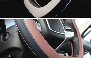 ฝาครอบพวงมาลัย<span class=keywords><strong>รถ</strong></span>ยนต์รูปทรงสี่เหลี่ยม 38 ซม. หนังสำหรับ<span class=keywords><strong>รถ</strong></span>ยนต์โฟล์คสวาเก้น บีเทิล กอล์ฟ แต่ง<span class=keywords><strong>รถ</strong></span> - Product Image 5