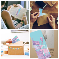 Carte de lecture en papier avec marque-page Anime Graffiti, 23 pièces par sac, accessoires pour étudiants, enseignants, papeterie scolaire
