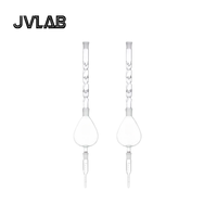 Tube de concentrateur à trois boules en verre JVLAB 500 ml avec colonne Schneider, appareil de distillation de laboratoire